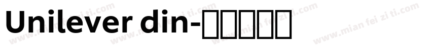 Unilever din字体转换